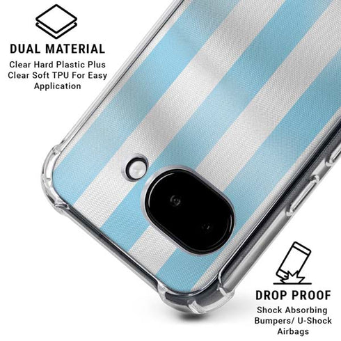 Argentina Soccer Flag Google Pixel 9a Clear Case